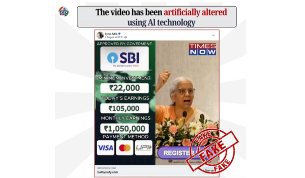 Government refutes fake video of FM Sitharaman promoting investment scheme
