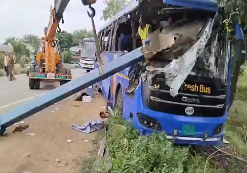 Vice Prez C P Radhakrishnan & PM Modi express grief over the loss of life in mishap in Telangana