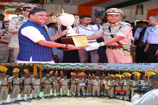 Assam: 15th Battalion TSR Contingent Secures First Place in Parade Exhibition
