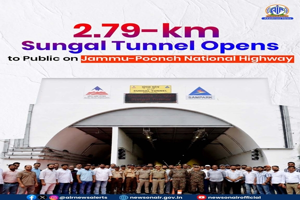 J&K: Sungal Tunnel Opens To Public Ahead of Schedule