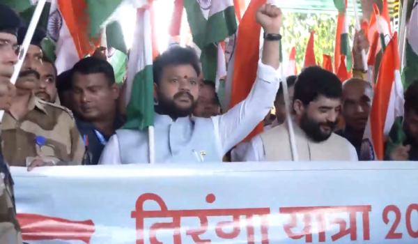 Civil Aviation Minister Ram Mohan Naidu flags off Tiranga Yatra in New Delhi
