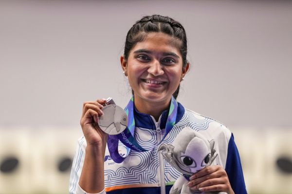 Esha Singh wins silver in women’s 25m pistol at Asian Games