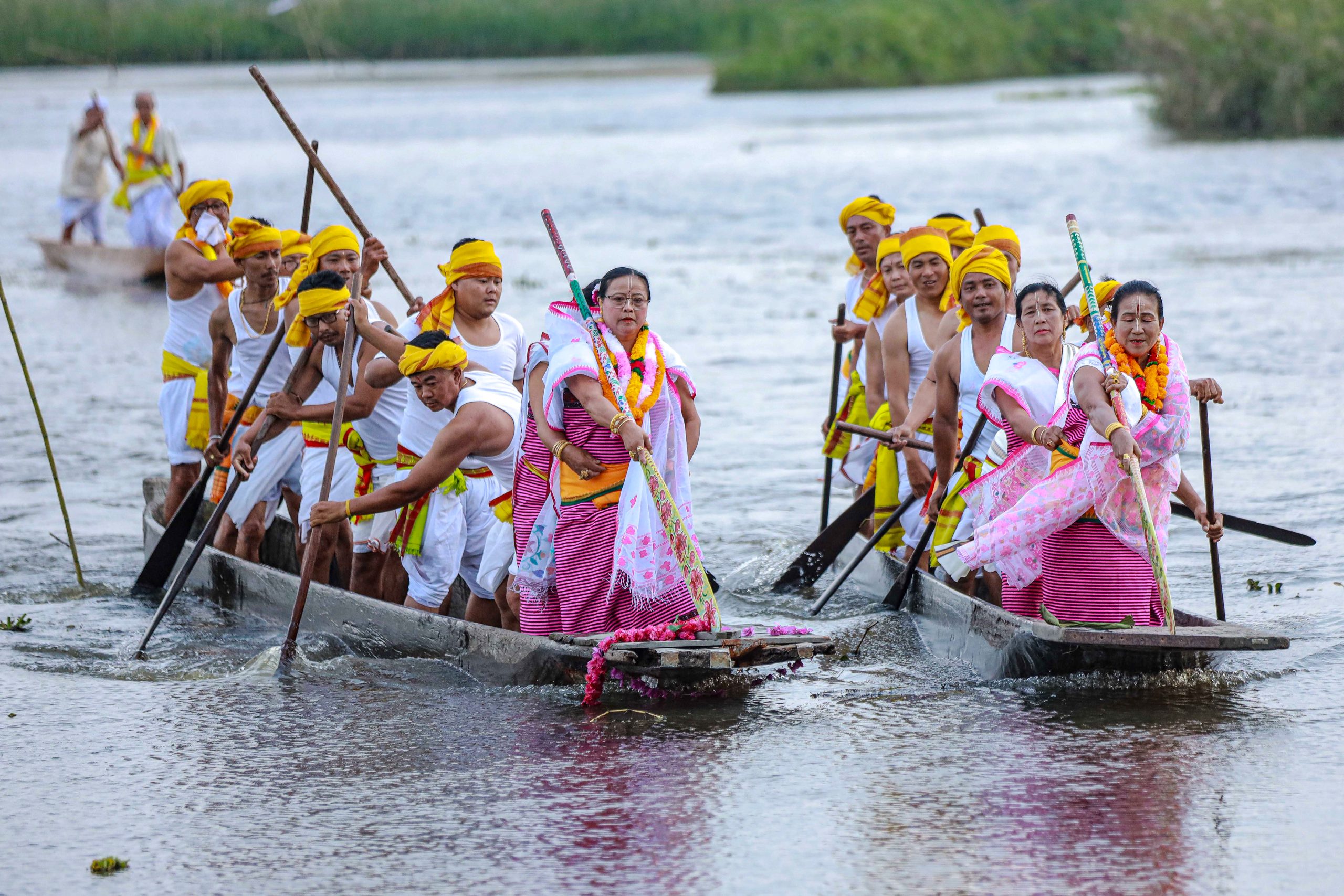 Traditional Heikru Hidongba Boat Race Festival Celebrated in Manipur
