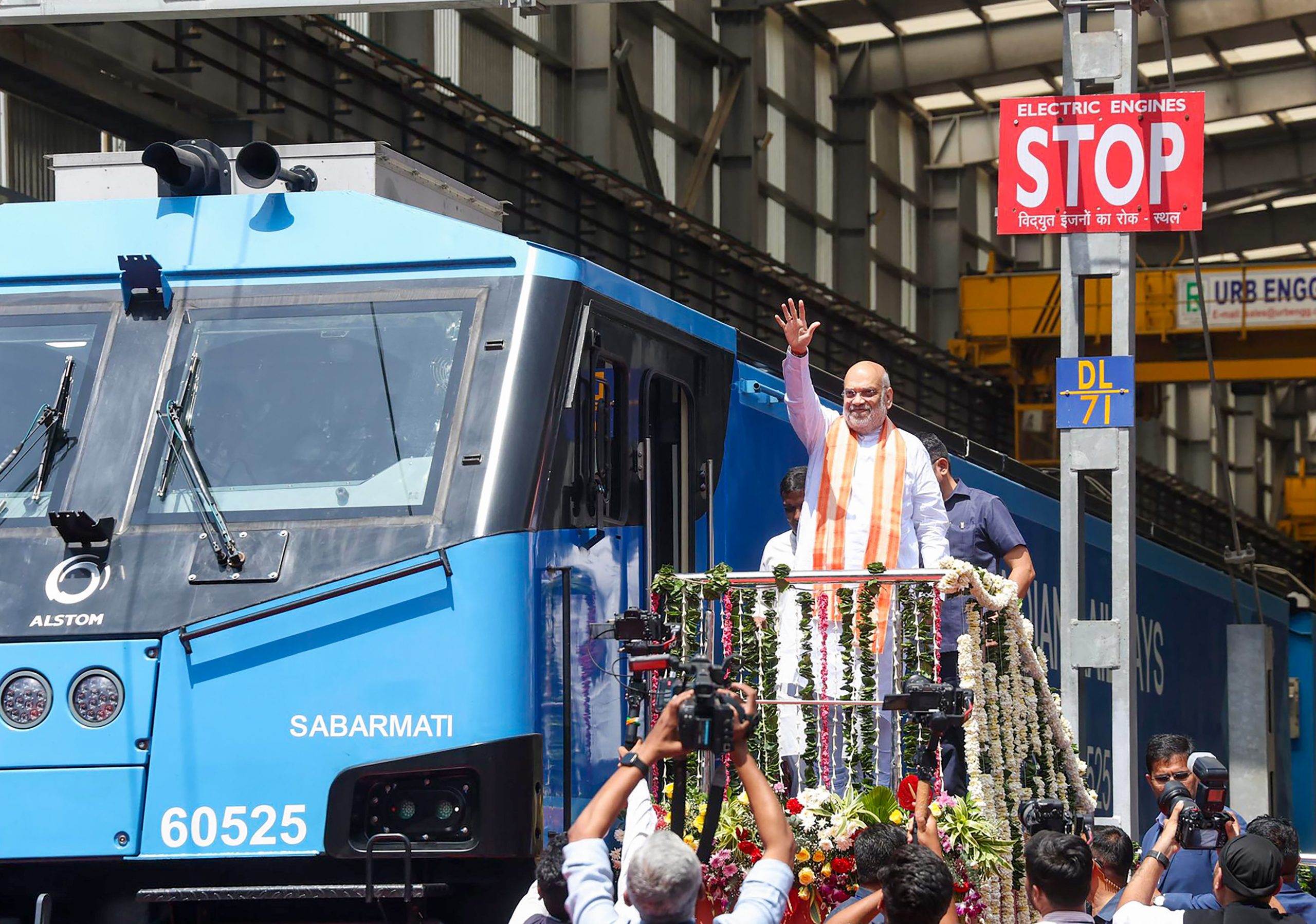 Union Minister Amit Shah flags-off country’s first LNG-powered train from Sabarmati