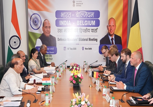 Defence Minister Rajnath Singh & his Belgian counterpart commit to expanding bilateral defence ties through dialogue, high-level visits &capacity building