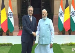 PM Modi holds bilateral talks with his Belgian counterpart Bart De Wever in New Delhi
