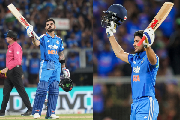 Kohli, Gill centuries power India to eight-wicket win over West Indies in first ODI