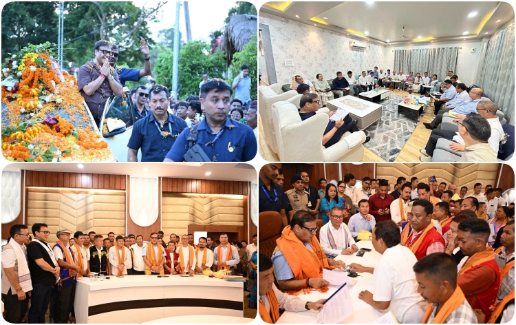 কাৰ্বি আংলঙৰ উন্নয়নৰ গতি ত্বৰান্বিত কৰাৰ লক্ষ্যৰে আজি ডিফুত কাৰ্বি আংলং স্বায়ত্ব শাসিত পৰিষদৰ প্ৰতিনিধি বৰ্গৰ সৈতে মুখ্যমন্ত্রী ড০ হিমন্ত বিশ্ব শৰ্মাৰ বৈঠক