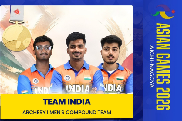 Asian Games: Indian trio Kushal Dalal, Sahil Jadhav & Ganesh Mani Ratnam Thirumuru clinch gold in men’s compound team event