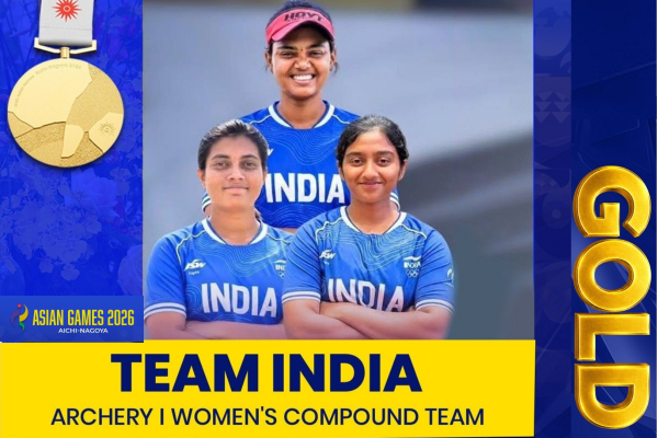 Indian Women’s Compound Archery team bags Gold medal at Asian Games in Japan