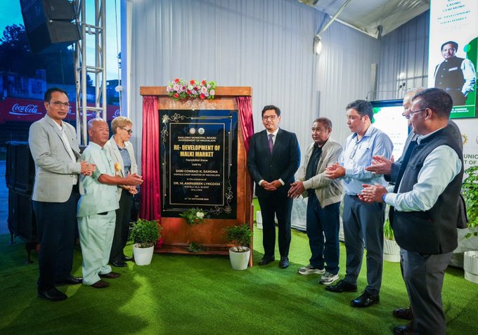 Meghalaya CM Conrad K. Sangma lays foundation stone for Malki Market redevelopment
