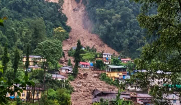 Continuous heavy rainfall triggers landslide in Sikkim’s Gyalshing district