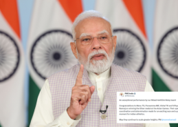 PM Modi congratulates athletes Manu TS, Poovamma MR, Vishal TK, & Vithya Ramraj on winning Silver medal at Asian Games PM Modi congratulates athletes Manu TS, Poovamma MR, Vishal TK, & Vithya Ramraj on winning Silver medal at Asian Games