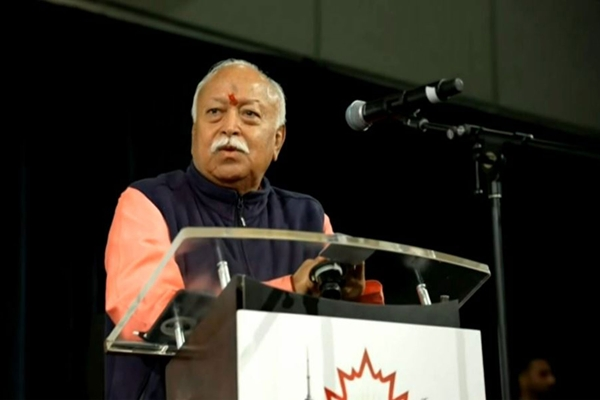 आरएसएस प्रमुख डॉ. मोहन भागवत ने कनाडा में प्रवासी भारतीयों को संबोधित किया