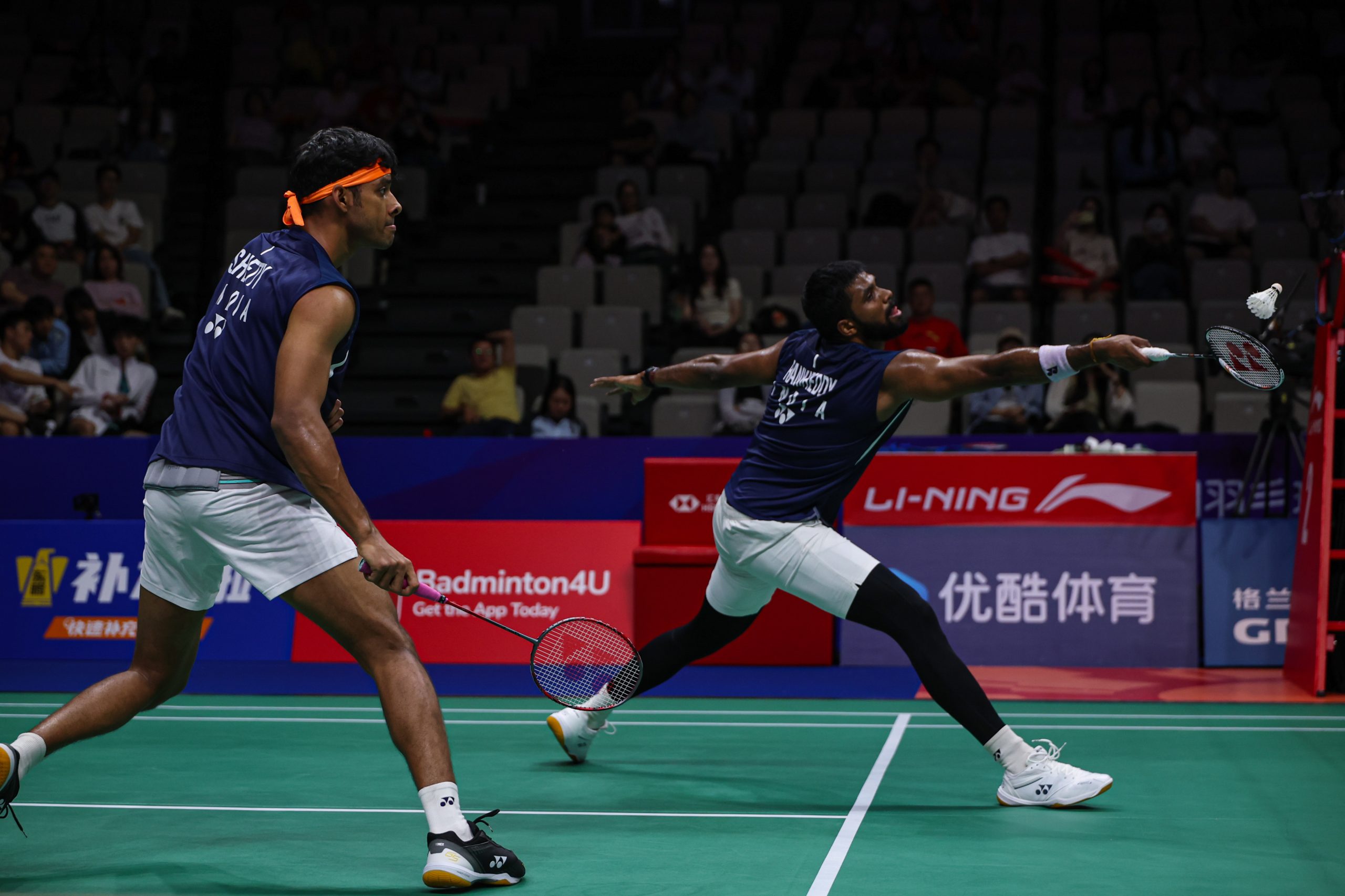 चाइना मास्टर्स बैडमिंटन के सेमीफाइनल में सात्विकसाईराज रंकीरेड्डी और चिराग शेट्टी की भारतीय जोड़ी का मुकाबला मलेशियाई जोड़ी से होगा