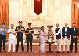 President Murmu hands over Durand Cup to East Bengal FC President Murmu hands over Durand Cup to East Bengal FC