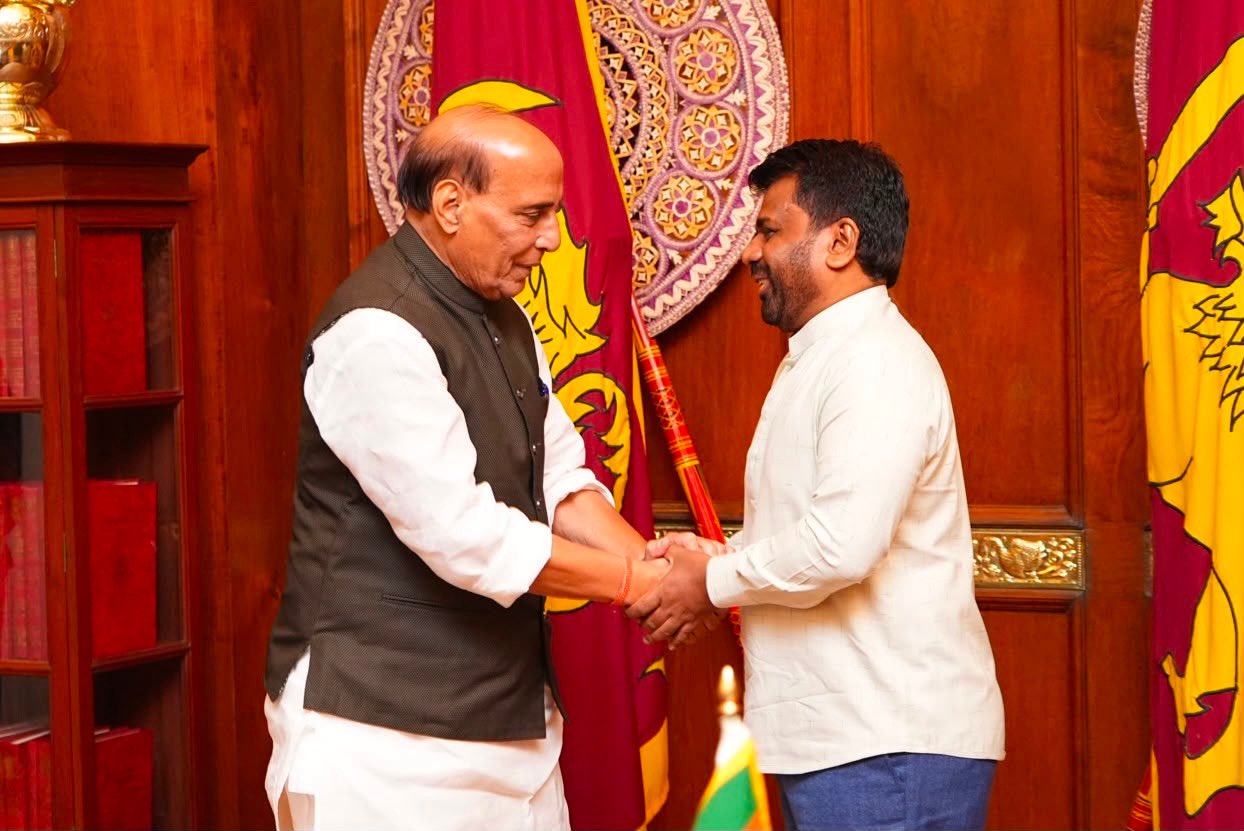 Defence Minister Rajnath Singh Meets Sri Lankan President Anura Kumara Dissanayake in Colombo