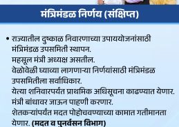 Maharashtra Cabinet Approves Drought Relief Panel, Plots for Project-Affected Farmers Maharashtra Cabinet Approves Drought Relief Panel, Plots for Project-Affected Farmers