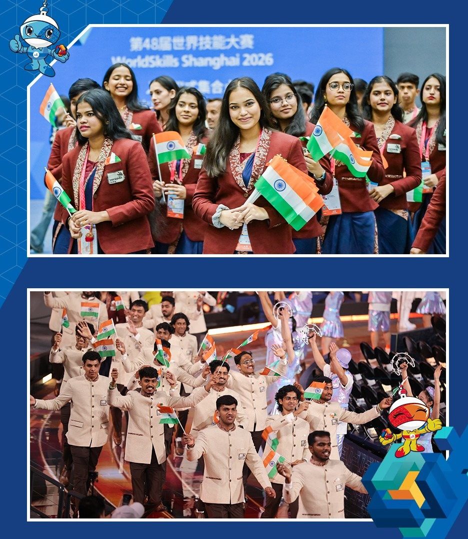 India Secures 10th Position at WorldSkills Competition in Shanghai, Wins Six Silver Medals