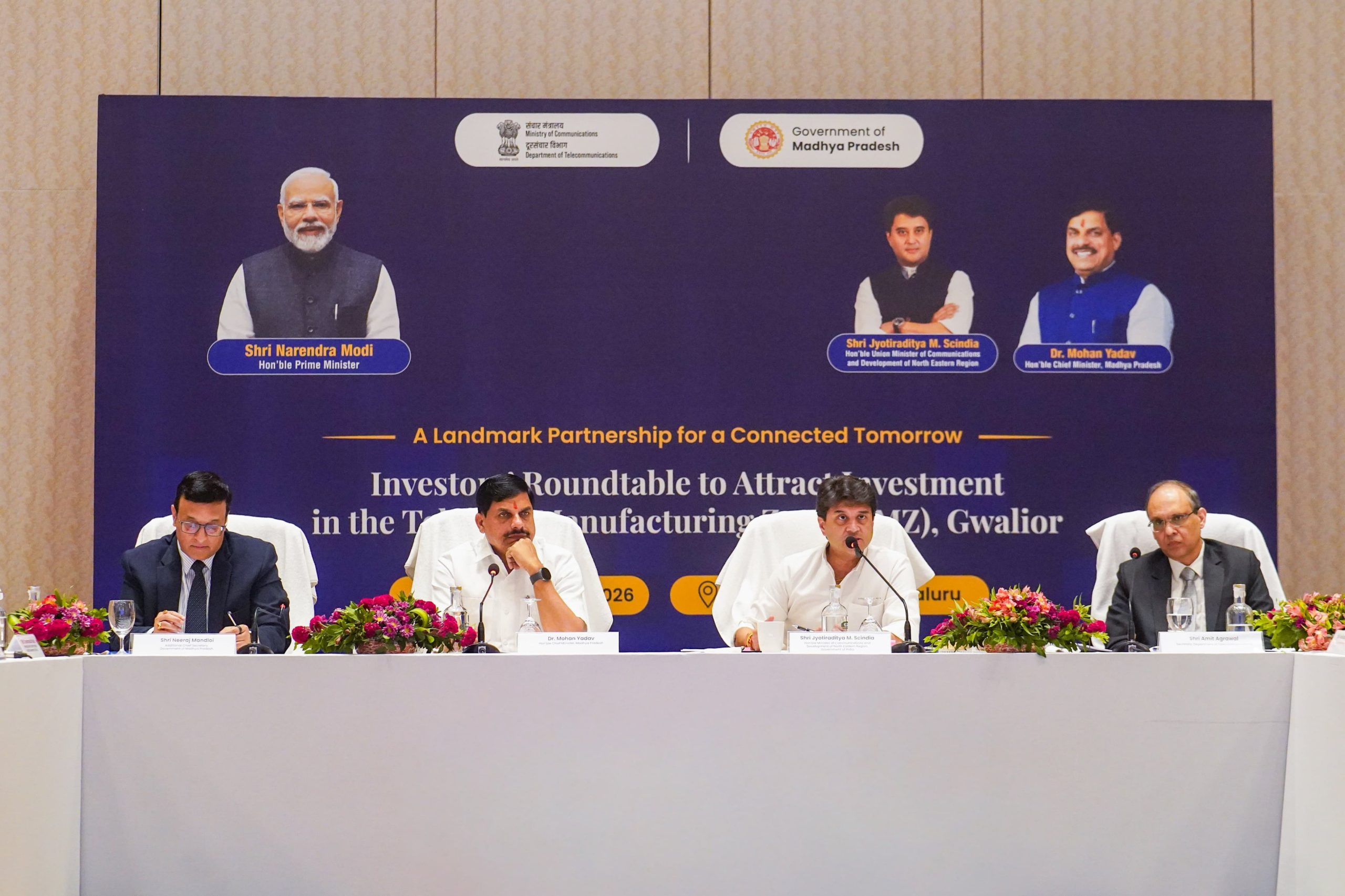 Union Minister Scindia, Madhya Pradesh CM Highlight Vision for Asia’s First Dedicated Telecom Industrial Hub in Gwalior