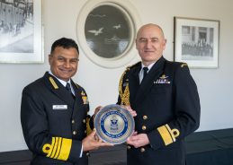 CNS Admiral Krishna Swaminathan meets Chief of Royal New Zealand Navy Rear Admiral Garin Golding