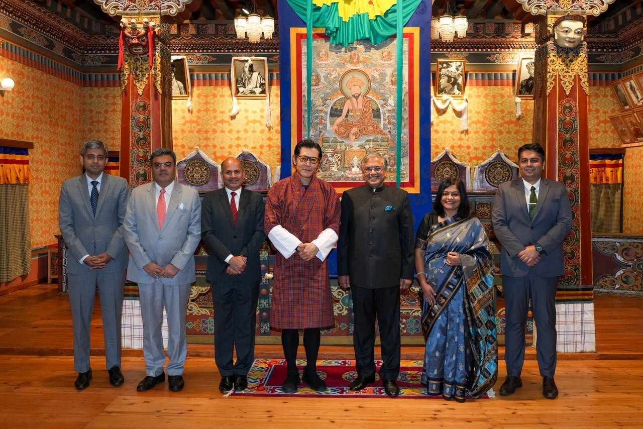 CEC Gyanesh Kumar meets King of Bhutan Jigme Khesar Namgyel Wangchuck in Thimpu