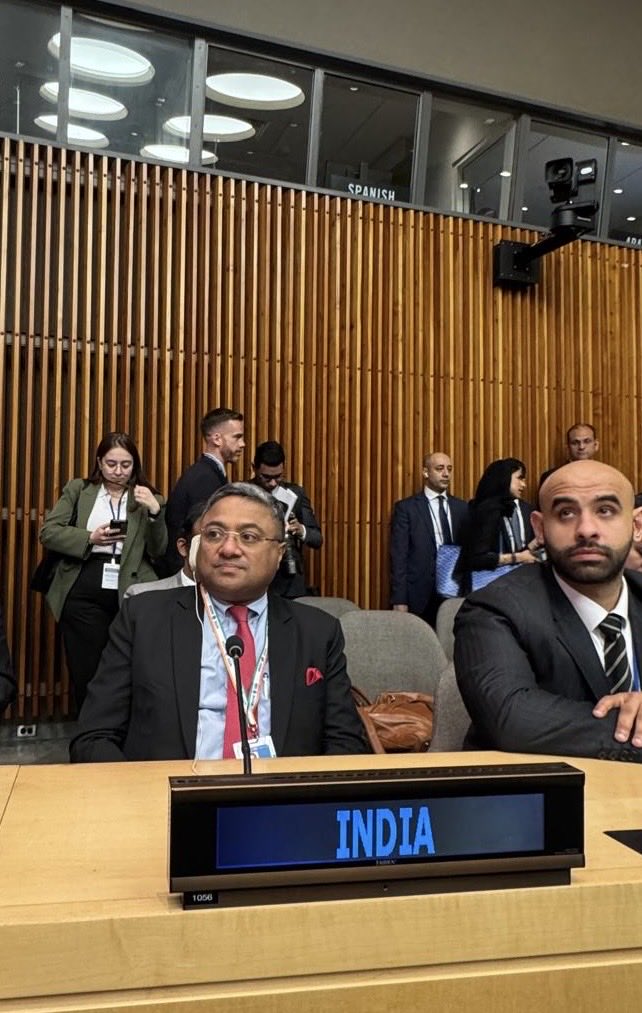 भारत ने इस्राएल-फिलिस्तीन विवाद के समाधान के लिए दो-राष्ट्र समाधान का समर्थन दोहराया