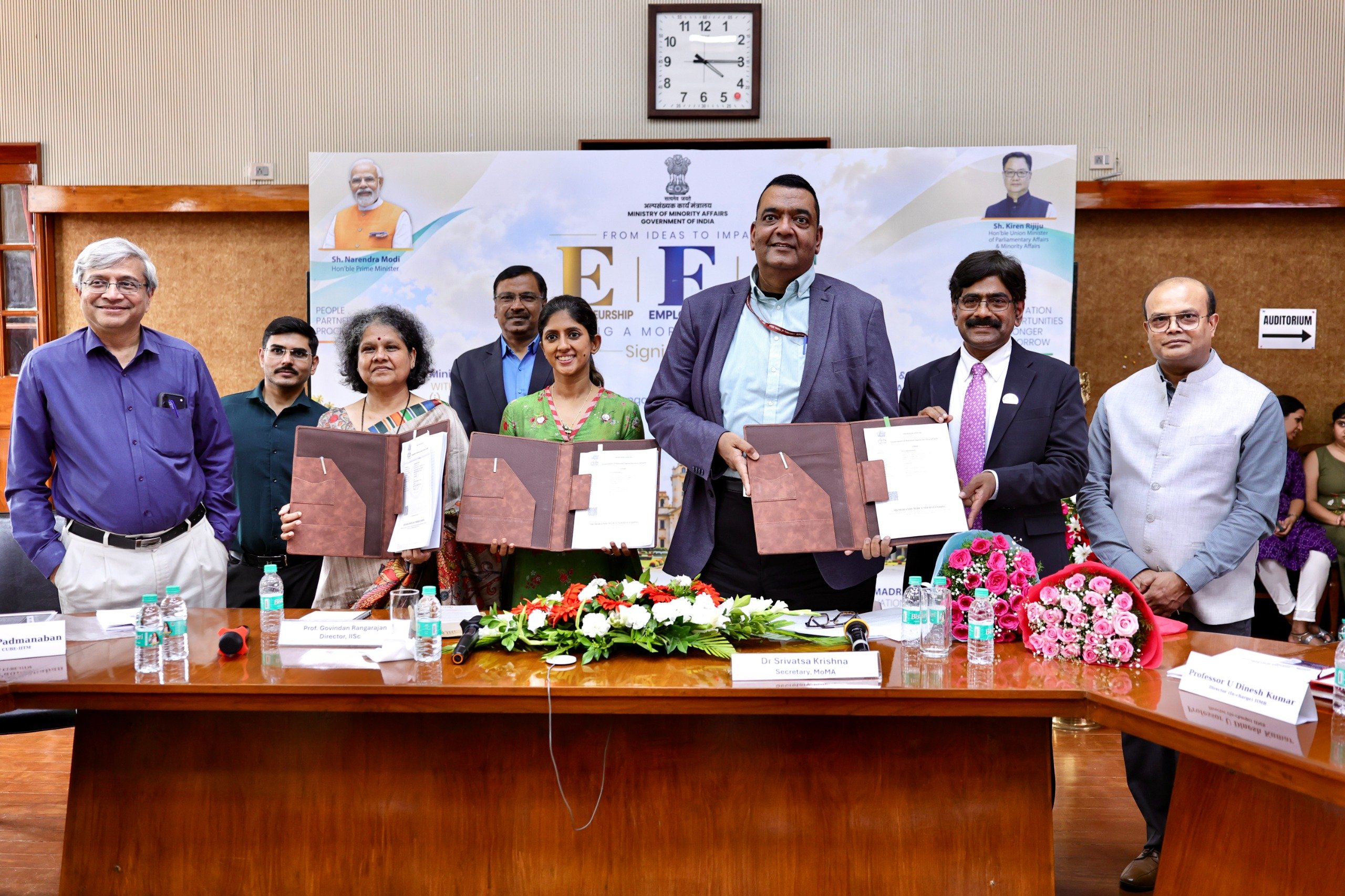Minority Affairs Ministry Signs MoUs with IISc, IIMB and IIT Madras to Boost Innovation and Skill Development