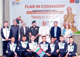 Defence Minister Rajnath Singh Flags-in Historic Ladakh Mountaineering Expedition