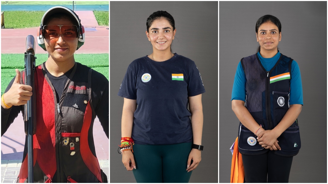 India wins silver in women’s trap team event at Asian Games 2026