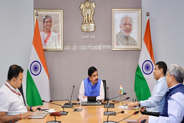New and Renewable Energy Minister Pralhad Joshi holds review meeting to strengthen Renewable Energy initiatives