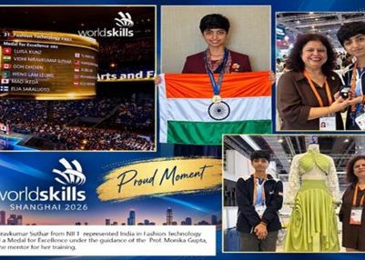 NIFT wins two silver medals, Medal of Excellence at WorldSkills Shanghai 2026