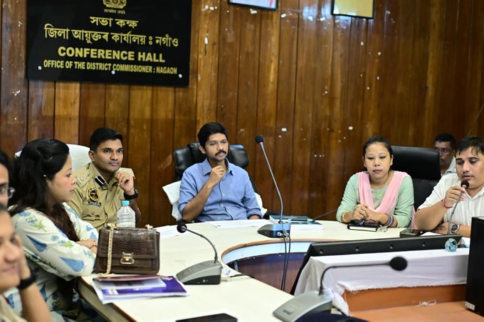 নগাঁও লোকসভা সমষ্টিৰ উপ-নির্বাচনৰ সন্দৰ্ভত আৰণ্যক শ‍ইকীয়াৰ অধ্যক্ষতাত বৈঠক অনুষ্ঠিত