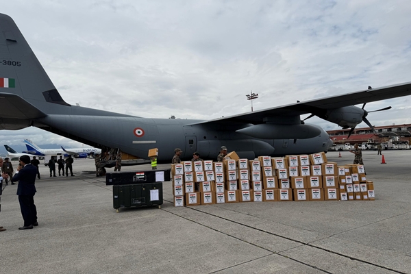India sends fifth aircraft carrying relief material to flood-hit Nepal