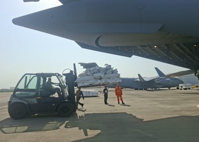 India sends 8th IAF aircraft carrying relief material for Nepal India sends 8th IAF aircraft carrying relief material for Nepal