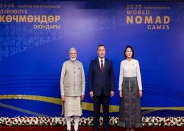 PM Modi with SCO leaders participates in 6th World Nomad Games opening ceremony in Bishkek