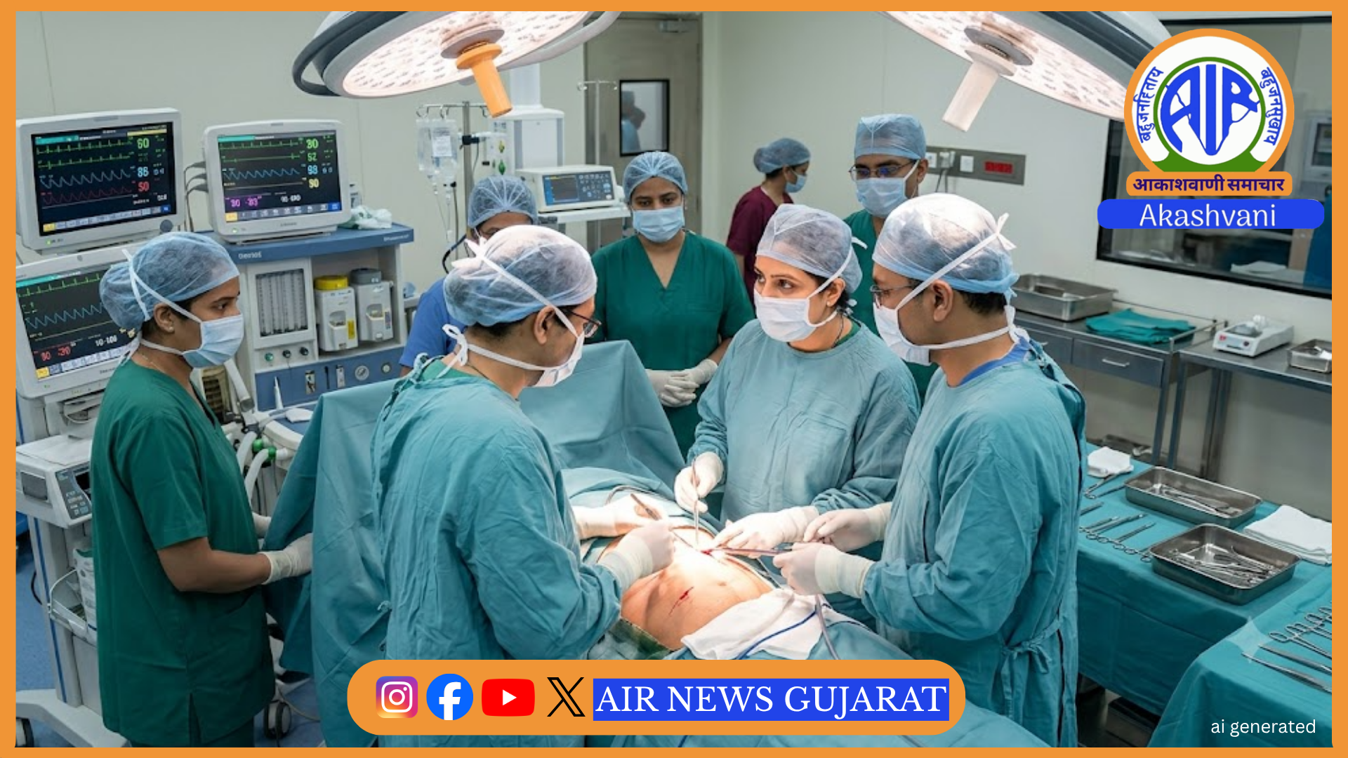 પોતાના જ પેટમાં ચાકુ મારનાર 36 વર્ષીય યુવાનનો સિવિલ તબીબોએ જીવ બચાવ્યો