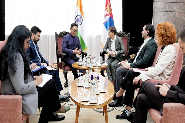 Union Minister Kiren Rijiju holds bilateral meetings with several leaders on sidelines of NAM