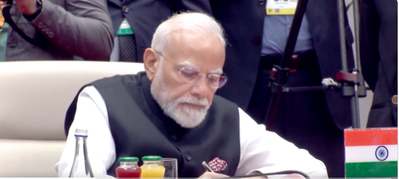 प्रधानमंत्री नरेंद्र मोदी ने 26वें एससीओ के राष्ट्राध्यक्षों की 26वीं बैठक में भाग लिया