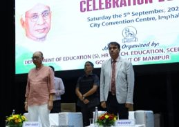 Manipur CM attends Teachers’ Day celebrations at City Convention Centre in Imphal