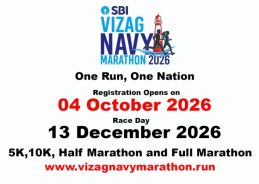 Eastern Naval Command to organise 11th edition of Vizag Navy Marathon in Visakhapatnam on Dec 13 Eastern Naval Command to organise 11th edition of Vizag Navy Marathon in Visakhapatnam on Dec 13