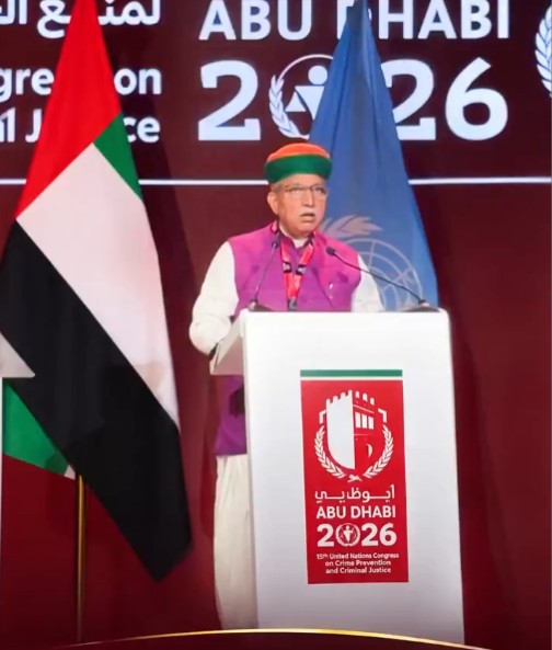 Arjun Ram Meghwal highlights India’s Criminal Justice Reforms at UN Crime Congress in Abu Dhabi