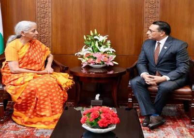 FM N Sitharaman discusses rehabilitation of flood victims with her Nepalese counterpart