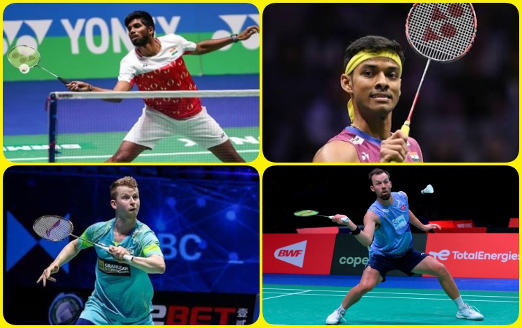 চাইনা মাষ্টাৰ্ছ বেডমিণ্টনত ভাৰতীয় যুটি সাত্বিক ছাইৰাজ ৰণকিৰেড্ডি আৰু চিৰাগ ছেট্টী ডেনমাৰ্কৰ যুটি কিম আক্ট্রোপ আৰু এণ্ডাৰ্ছ স্কাৰূপ ৰাছমোচেনৰ বিৰুদ্ধে অৱতীৰ্ণ
