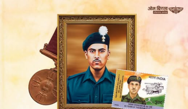 लोकसभा अध्यक्ष ओम बिरला ने परमवीर चक्र विजेता अब्दुल हमीद को श्रद्धांजलि दी