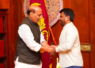 Defence Minister Rajnath Singh Meets Sri Lankan President Anura Kumara Dissanayake in Colombo