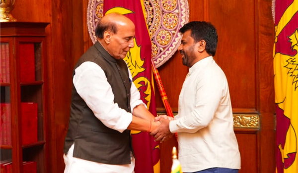 Defence Minister Rajnath Singh Meets Sri Lankan President Anura Kumara Dissanayake in Colombo