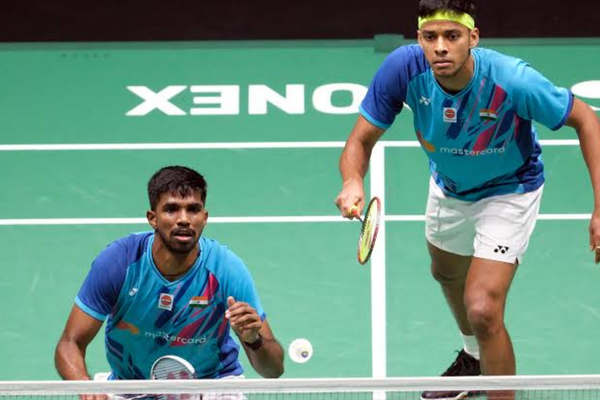 ओपन बैडमिंटन में भारतीय जोड़ी सात्विकसाईराज रंकीरेड्डी और चिराग शेट्टी का मुकाबला आज शाम क्‍वार्टर फाइनल में डेनमार्क की जोड़ी से होगा