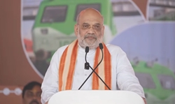 HM Amit Shah, Gujarat CM flag off country’s first LNG-powered train in Sabarmati