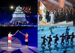 20th Asian Games Officially Opened at Mizuho Park Athletic Stadium in Japan
